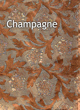 champagne color floral foil