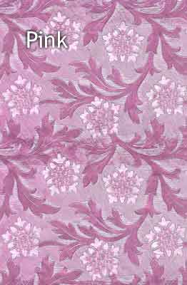 pink floral foil