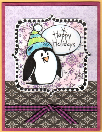 Happy Holidays Penguin – Of the Heart