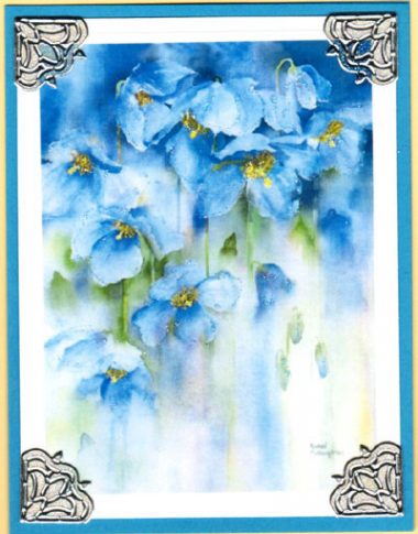 watercolor dainty bluebells