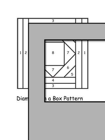 pattern for diamonds in a box