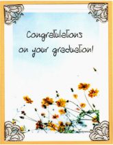 congratulations on your graduation
