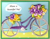 3d bicycle flowers