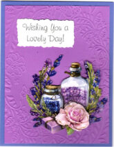 3D lovely lavender cards