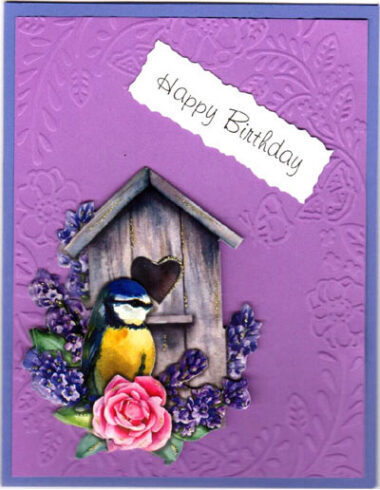 3d lovely lavender card set