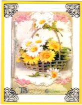 daisy basket birthday