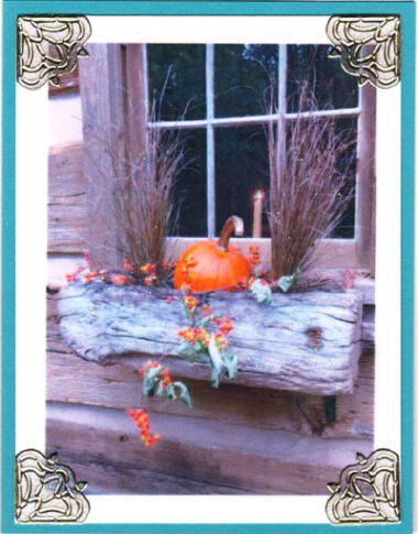 pumpkin window box