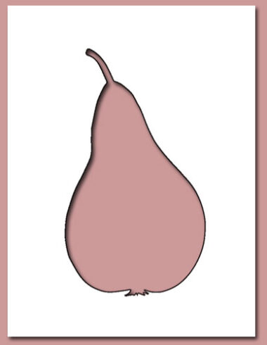 pear die cut