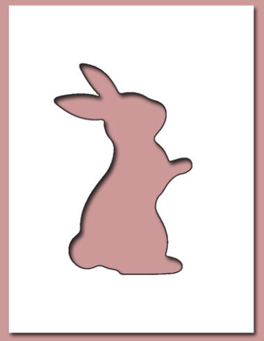 bunny custom die cut