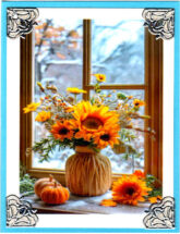 Sunflowers and Pumpkins
